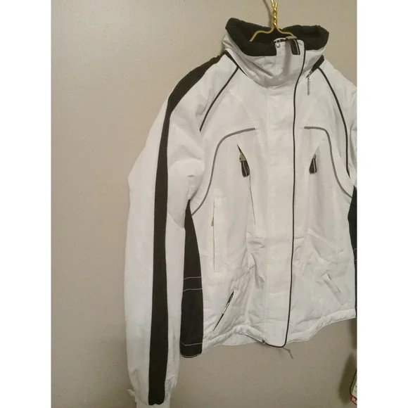 Marker Women White Colorblock Insulated Thermolite Ski Jacket‎ Size 6